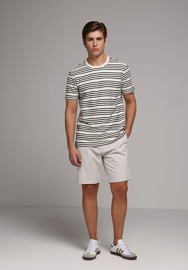 Imagine a Short / Pantaloni Scurti De Barbati Piatră Regular Fit Cl1080007