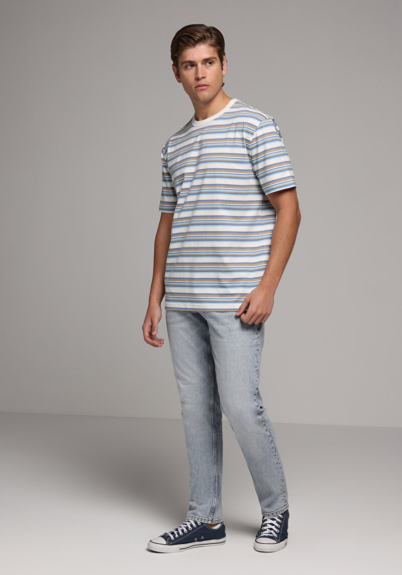 Imagine a Tricou Cu Maneca Scurta De Barbati Alb Comfort Fit Cl1078794