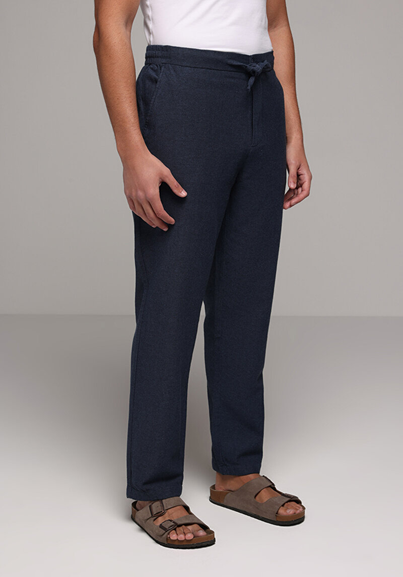 Imagine a Pantaloni De Barbati Albastru Marin Regular Fit Cl1079994