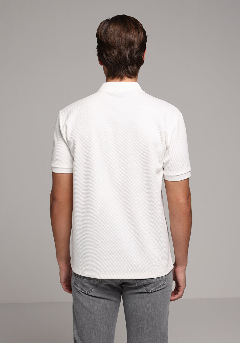 Imagine a Tricou Polo Cu Maneca Scurta De Barbati Alb Regular Fit Cl1080247