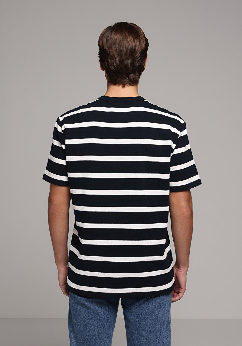 Imagine a Tricou Cu Maneca Scurta De Barbati Albastru Marin Comfort Fit  Cl1080390