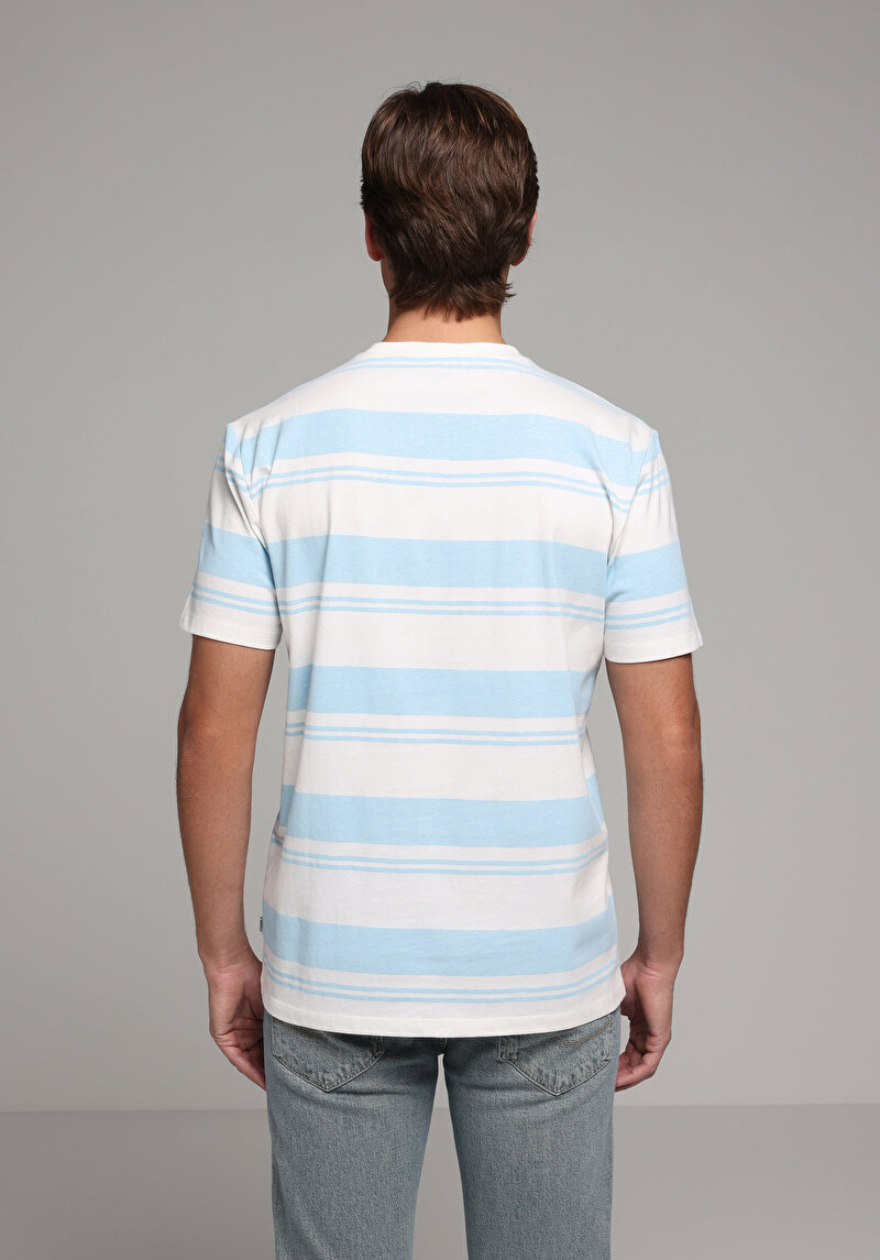 Imagine a Tricou Cu Maneca Scurta De Barbati Albastru Regular Fit  Cl1080255