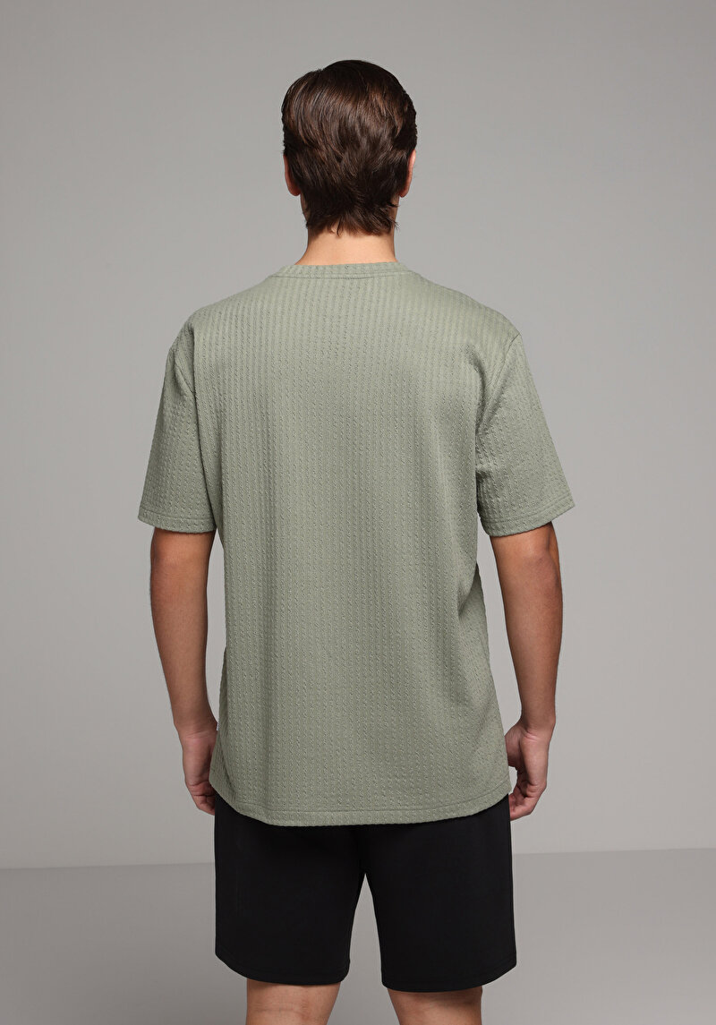 Imagine a Tricou Cu Maneca Scurta De Barbati Verde Comfort Fit Cl1080261