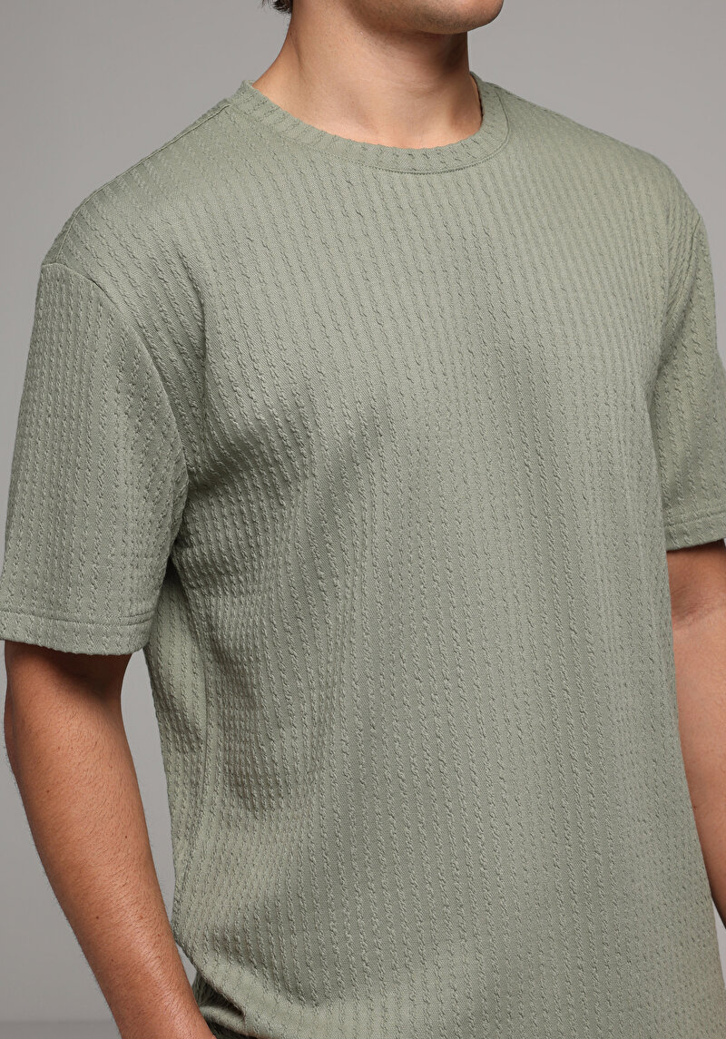 Imagine a Tricou Cu Maneca Scurta De Barbati Verde Comfort Fit  Cl1080261