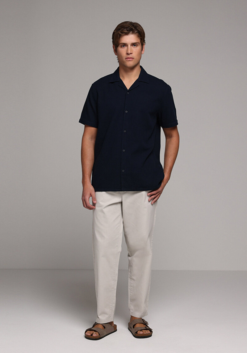 Imagine a Pantaloni De Barbati Alb Regular Fit  Cl1079992