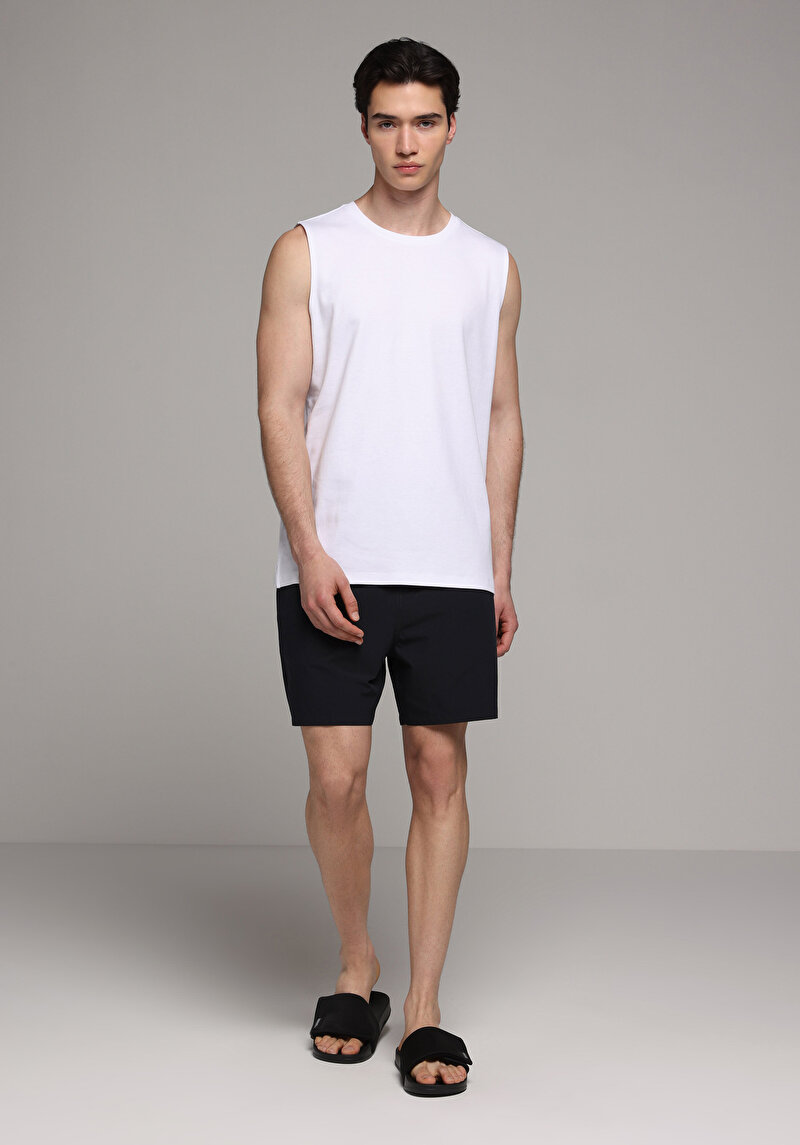 Imagine a Short De Plaja De Barbati Negru Slim Fit Cl1072836