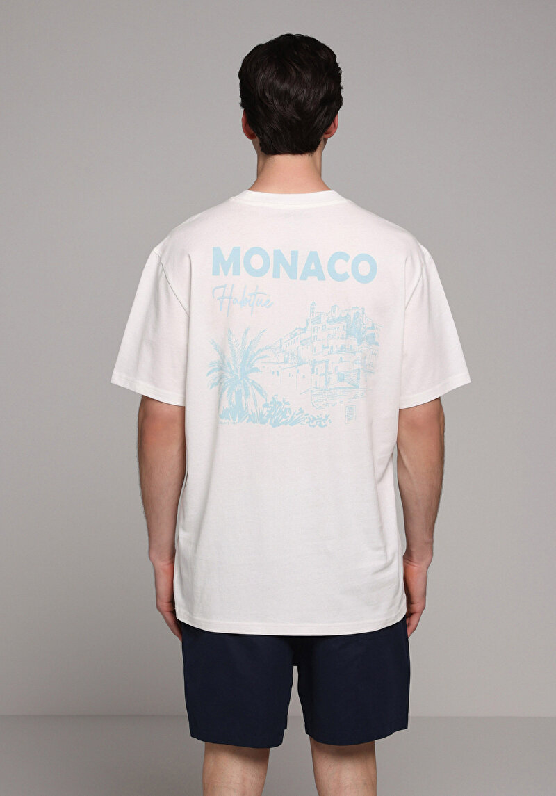 Imagine a Tricou Cu Maneca Scurta De Barbati Alb Comfort Fit Cl1078790