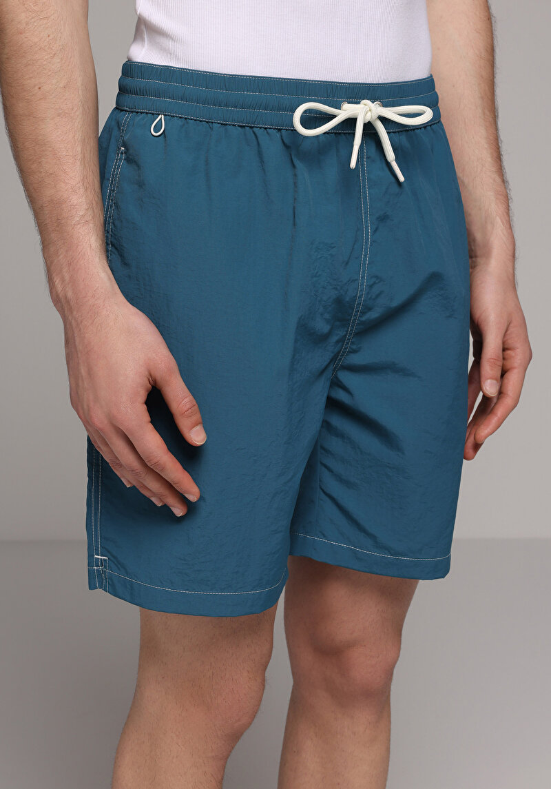 Imagine a Short De Plaja De Barbati Verde Slim Fit Cl1078555