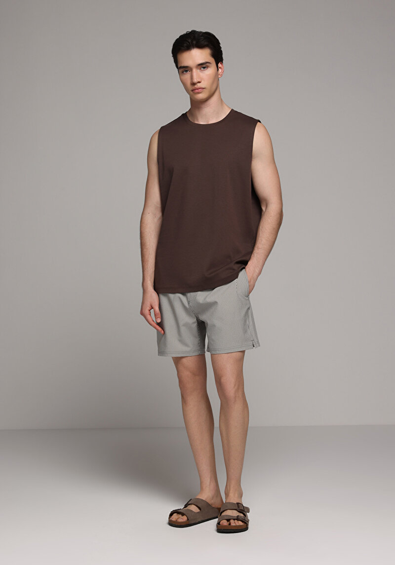 Imagine a Short De Plaja De Barbati Antracit Slim Fit Cl1079394