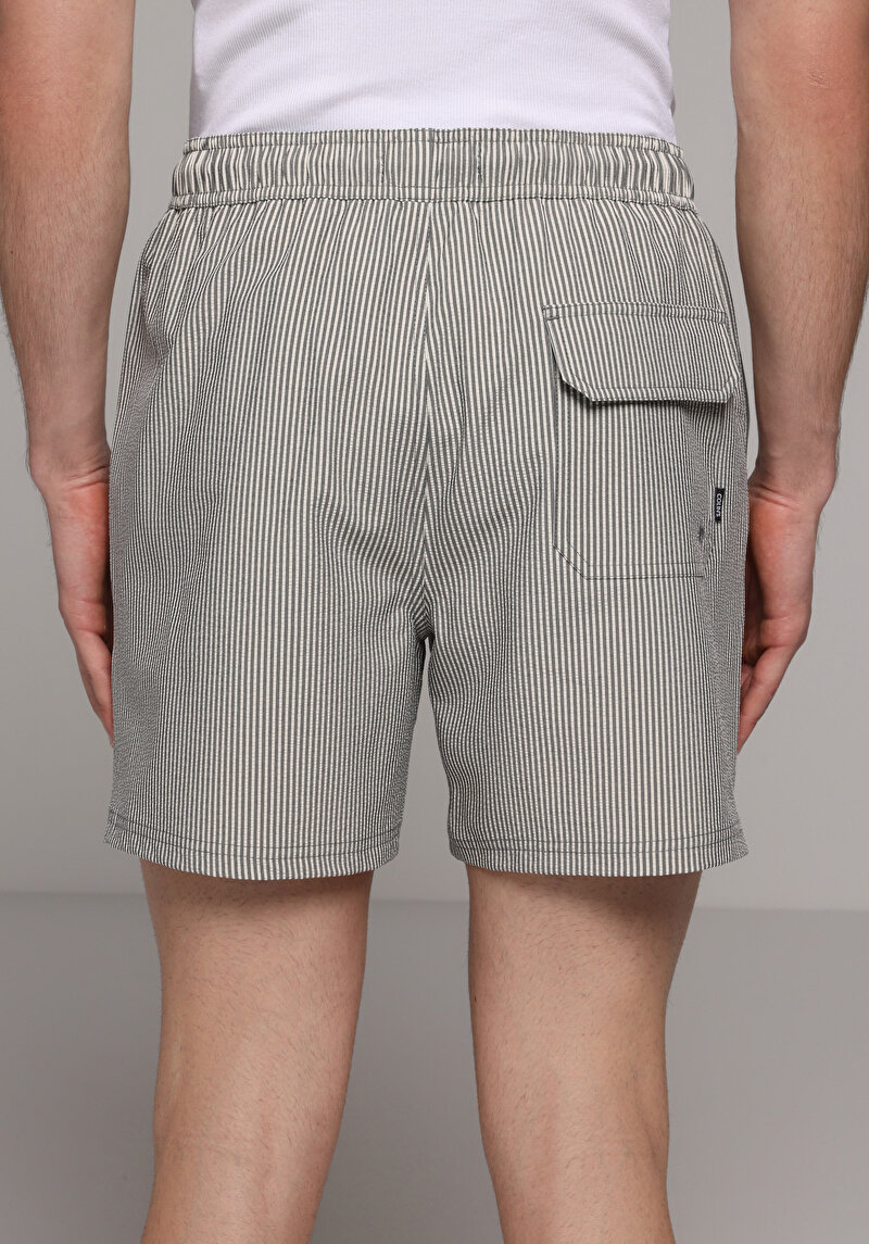 Imagine a Short De Plaja De Barbati Antracit Slim Fit Cl1079394