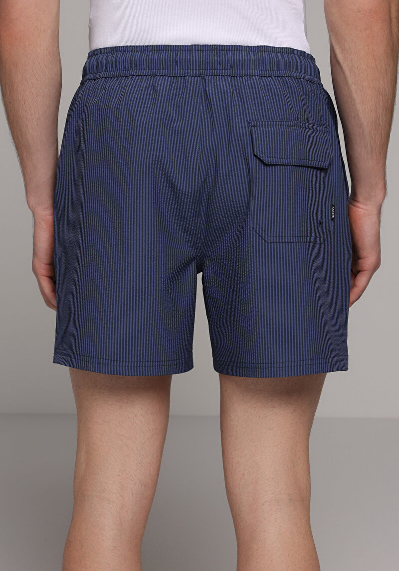 Imagine a Short De Plaja De Barbati Albastru Slim Fit Cl1079394
