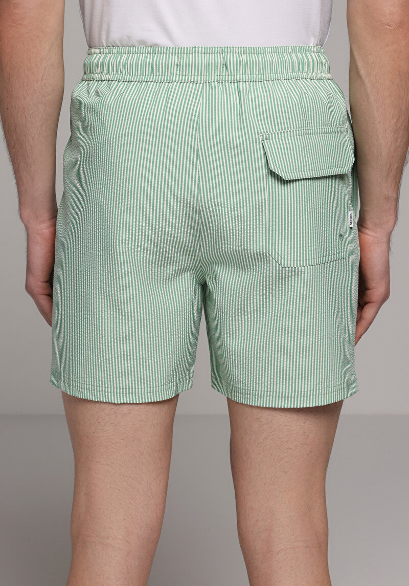 Imagine a Short De Plaja De Barbati Verde Slim Fit Cl1079394