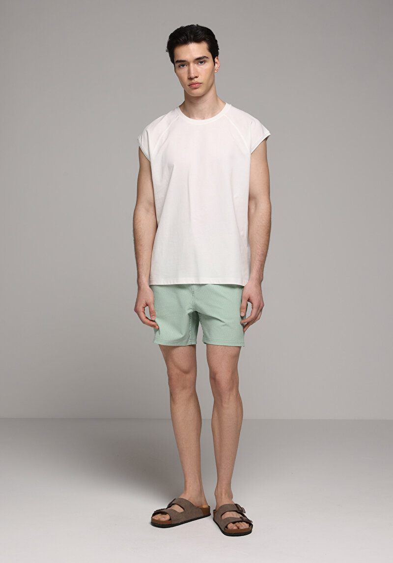 Imagine a Short De Plaja De Barbati Verde Slim Fit Cl1079394