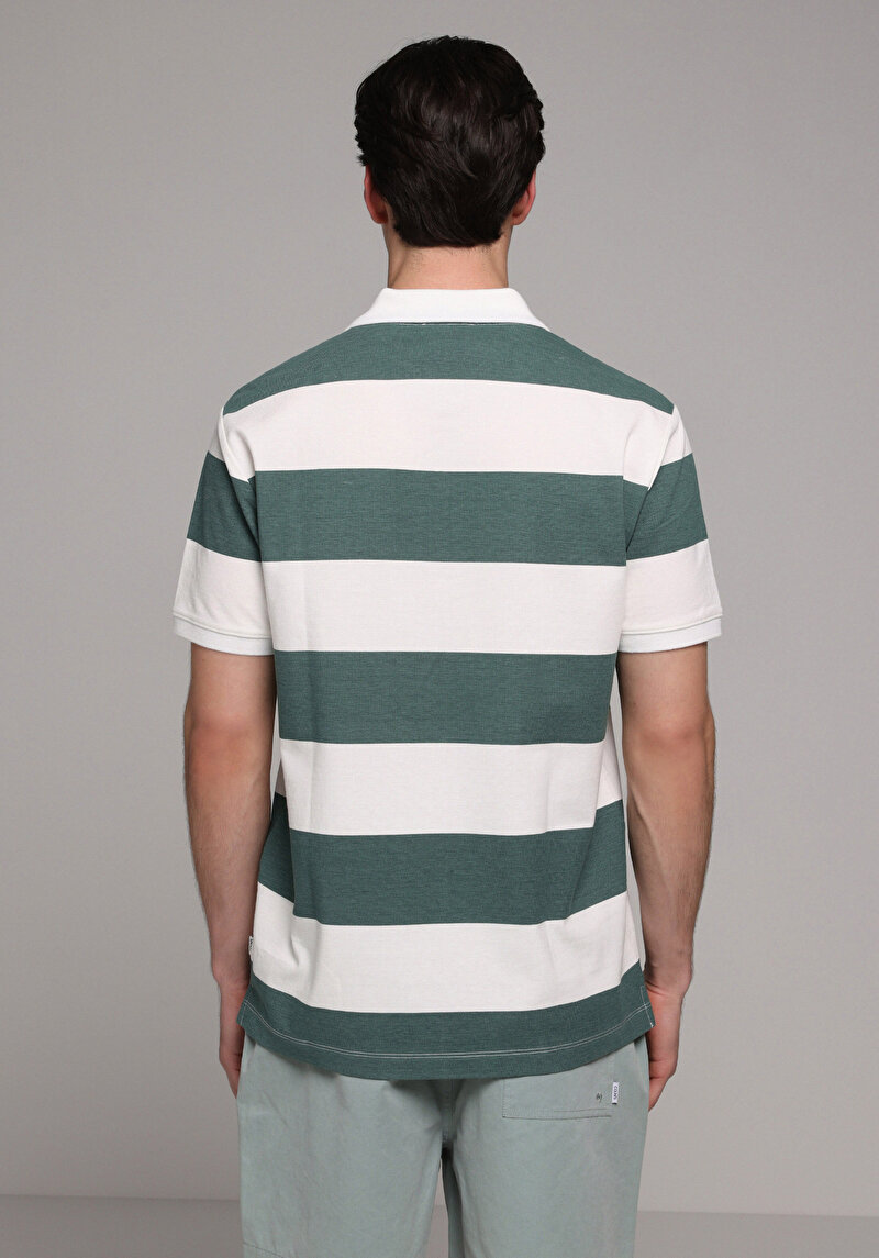 Imagine a Tricou Polo Cu Maneca Scurta De Barbati Verde Regular Fit  Cl1080267