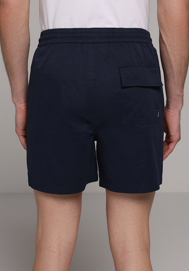 Imagine a Short De Plaja De Barbati Albastru Marin Slim Fit Cl1081037