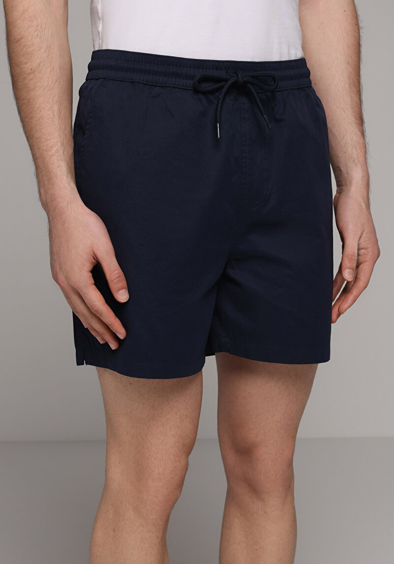 Imagine a Short De Plaja De Barbati Albastru Marin Slim Fit Cl1081037