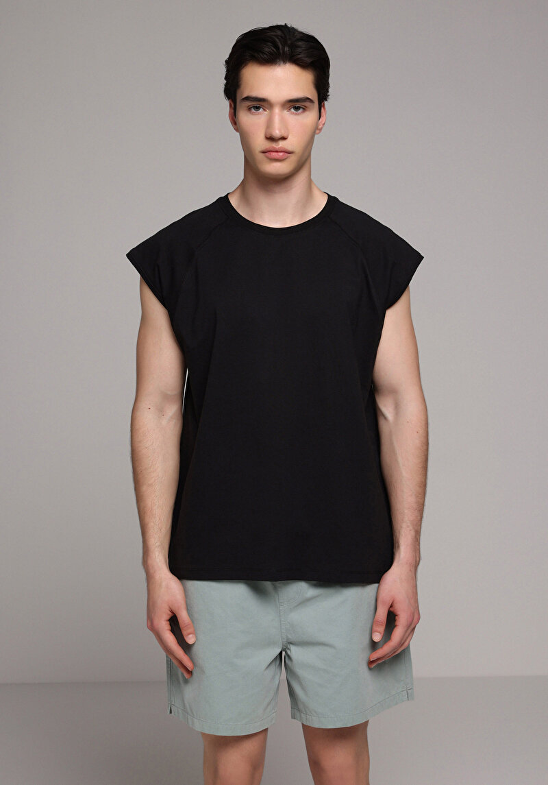 Imagine a Maiou De Barbati Negru Boxy Fit  Cl1081312