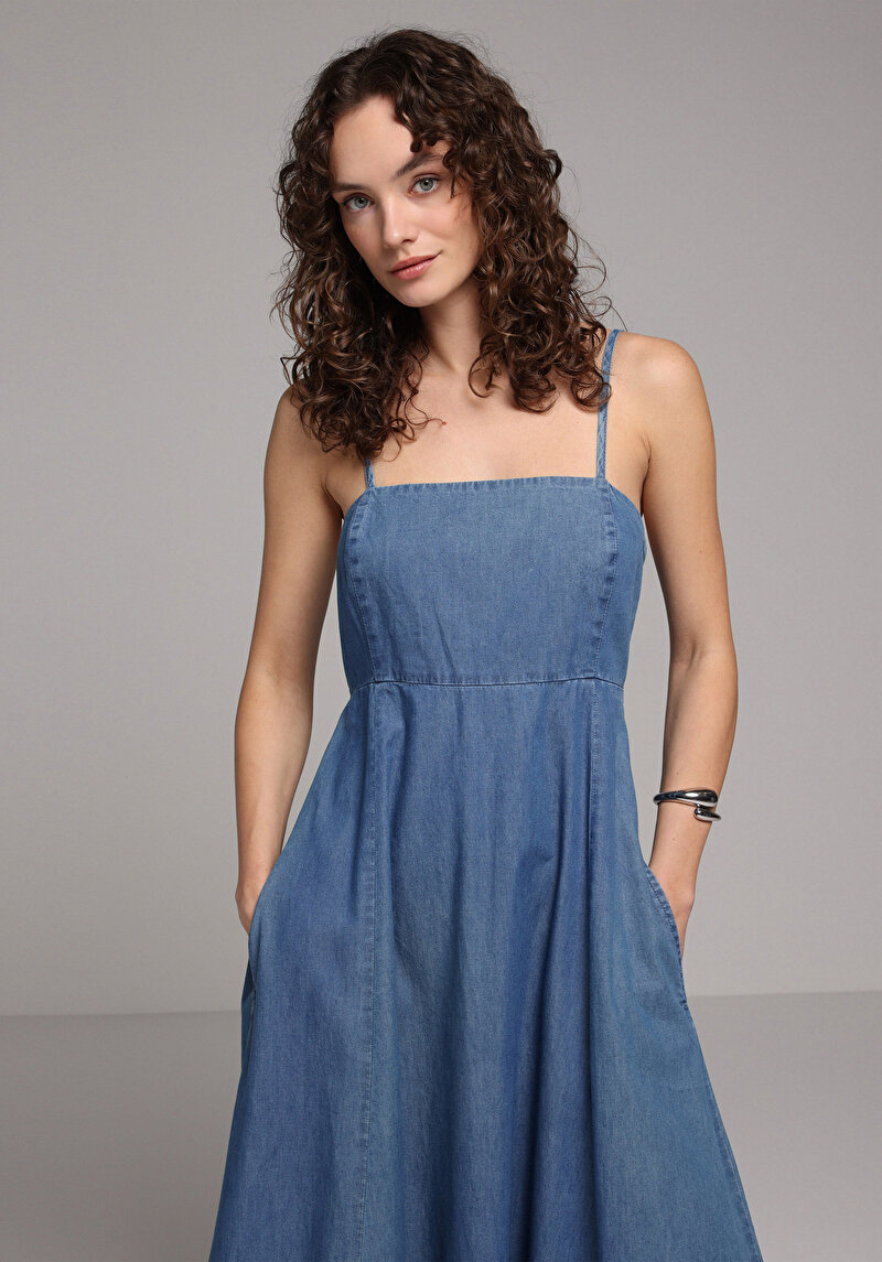 Imagine a Rochie De Dama Albastru Regular Fit Cl1081407
