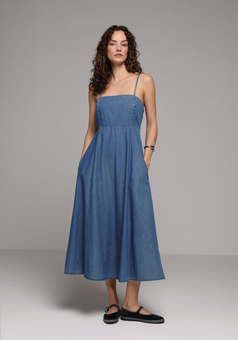 Imagine a Rochie De Dama Albastru Regular Fit  Cl1081407