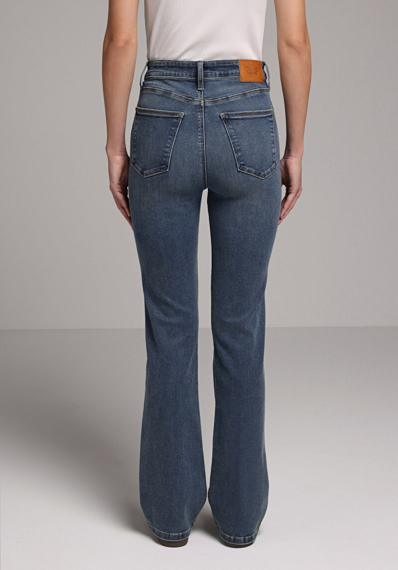 Imagine a Pantaloni De Dama Albastru Slim Fit 797 Adel Cl1081773