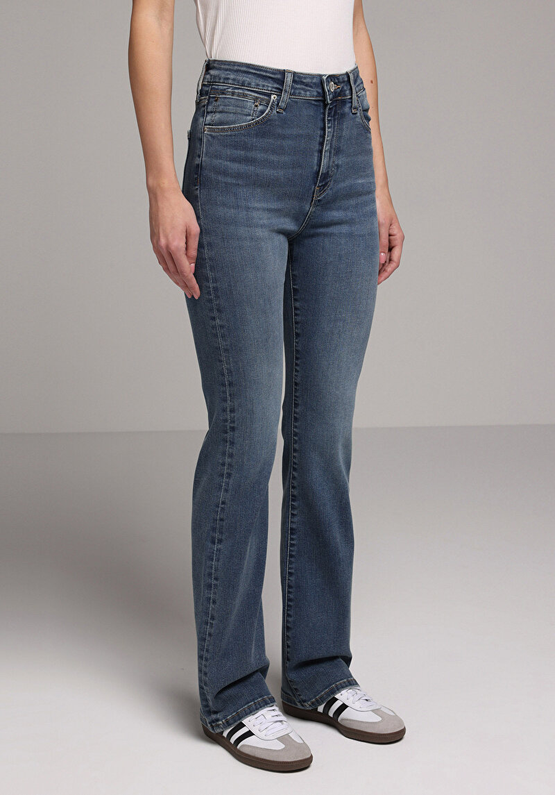 Imagine a Pantaloni De Dama Albastru Slim Fit 797 Adel Cl1081773