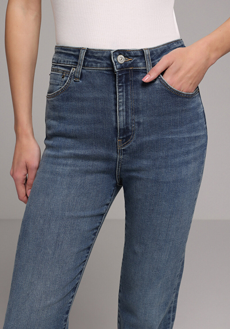 Imagine a Pantaloni De Dama Albastru Slim Fit 797 Adel Cl1081773