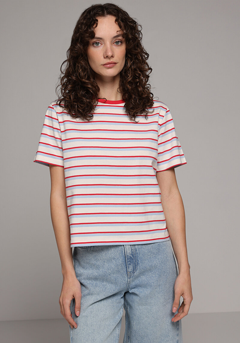 Imagine a Tricou Cu Maneca Scurta De Dama Multicolor Regular Fit Cl1081747