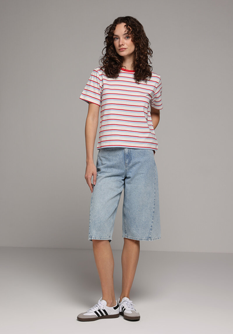 Imagine a Tricou Cu Maneca Scurta De Dama Multicolor Regular Fit Cl1081747