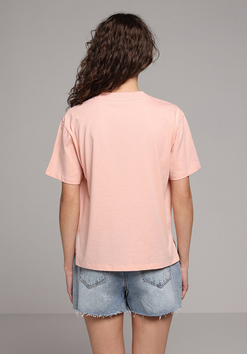 Imagine a Tricou Cu Maneca Scurta De Dama Somon Regular Fit Cl1078625