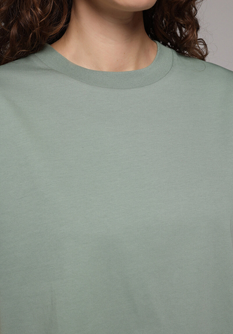 Imagine a Tricou Cu Maneca Scurta De Dama Verde Regular Fit Cl1078625