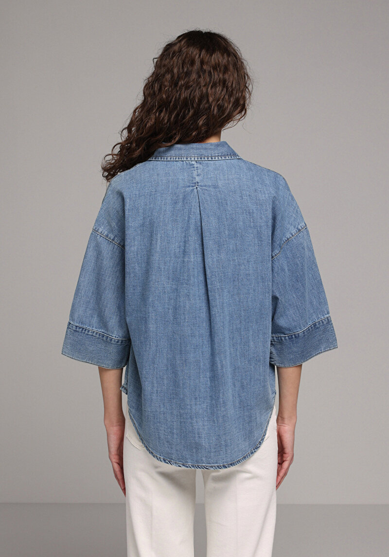 Imagine a Camasa Cu Maneca Lunga De Dama Oversize Fit Cl1081675