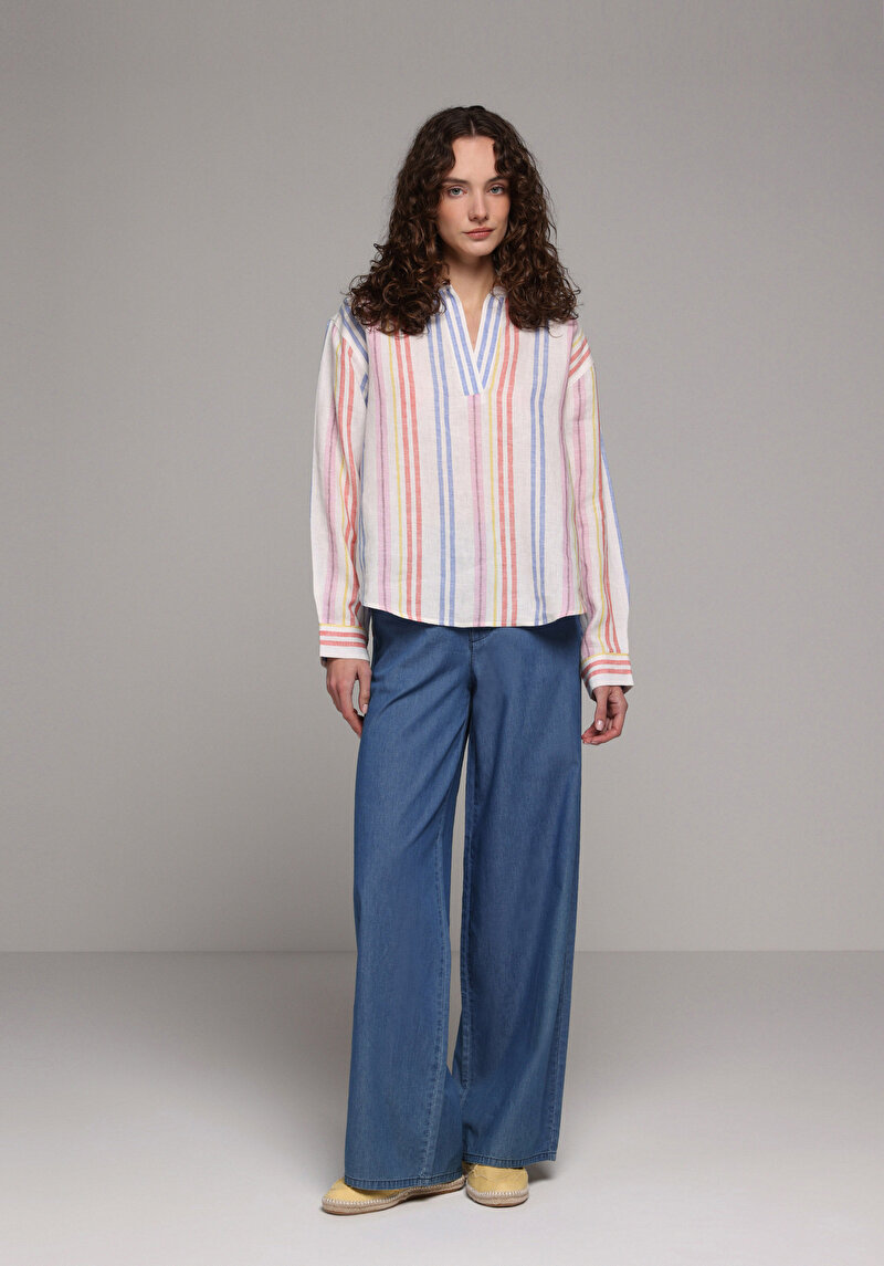 Imagine a Camasa Cu Maneca Lunga De Dama Multicolor Fashion Fit Cl1080979