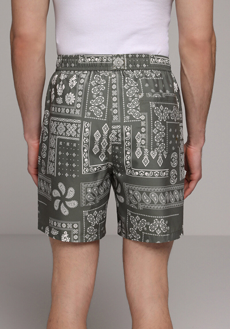 Imagine a Short De Plaja De Barbati Kaki Regular Fit Cl1078572