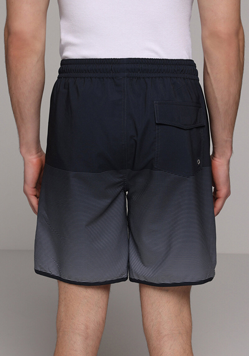 Imagine a Short De Plaja De Barbati Albastru Marin Slim Fit Cl1081317