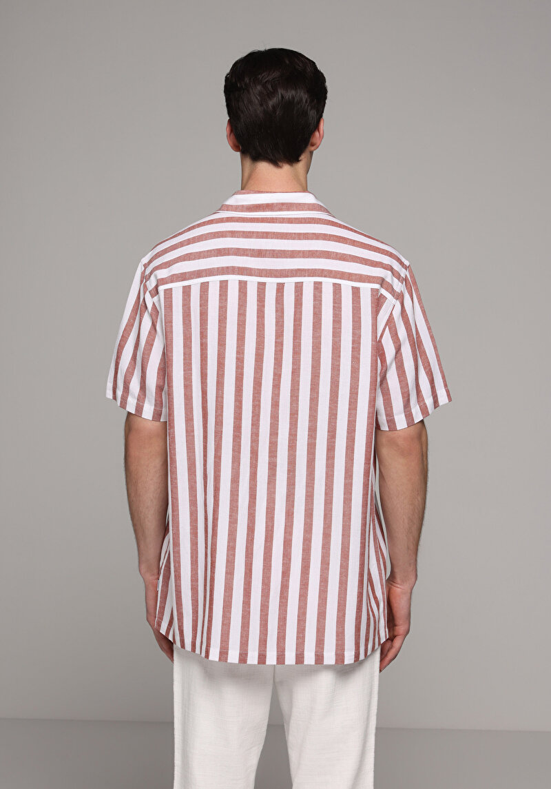 Imagine a Camasa Cu Maneca Scurta De Barbati Somon Relaxed Fit  Cl1078657