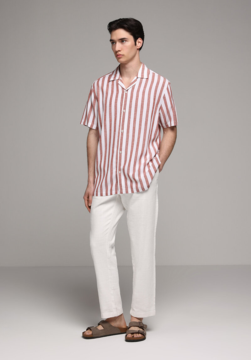 Imagine a Camasa Cu Maneca Scurta De Barbati Somon Relaxed Fit  Cl1078657