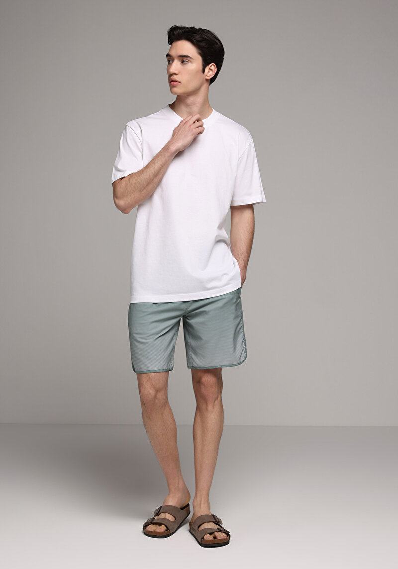 Imagine a Short De Plaja De Barbati Verde Slim Fit Cl1081317