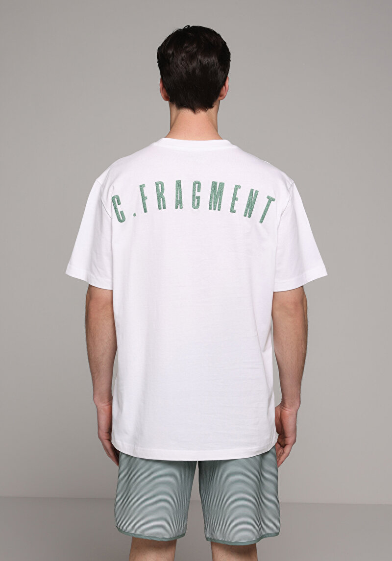 Imagine a Tricou Cu Maneca Scurta De Barbati Alb Comfort Fit