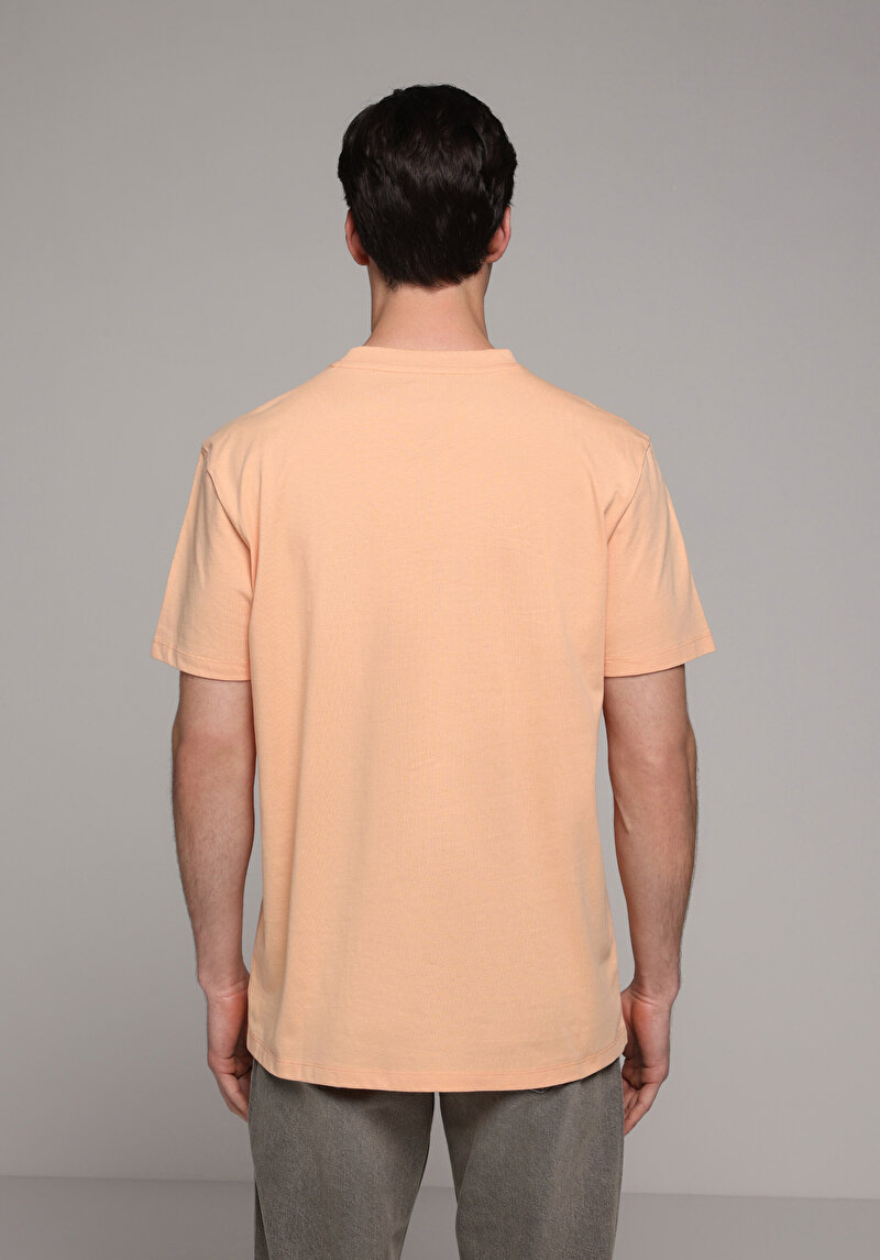 Imagine a Tricou Cu Maneca Scurta De Barbati Somon Regular Fit Cl1079356