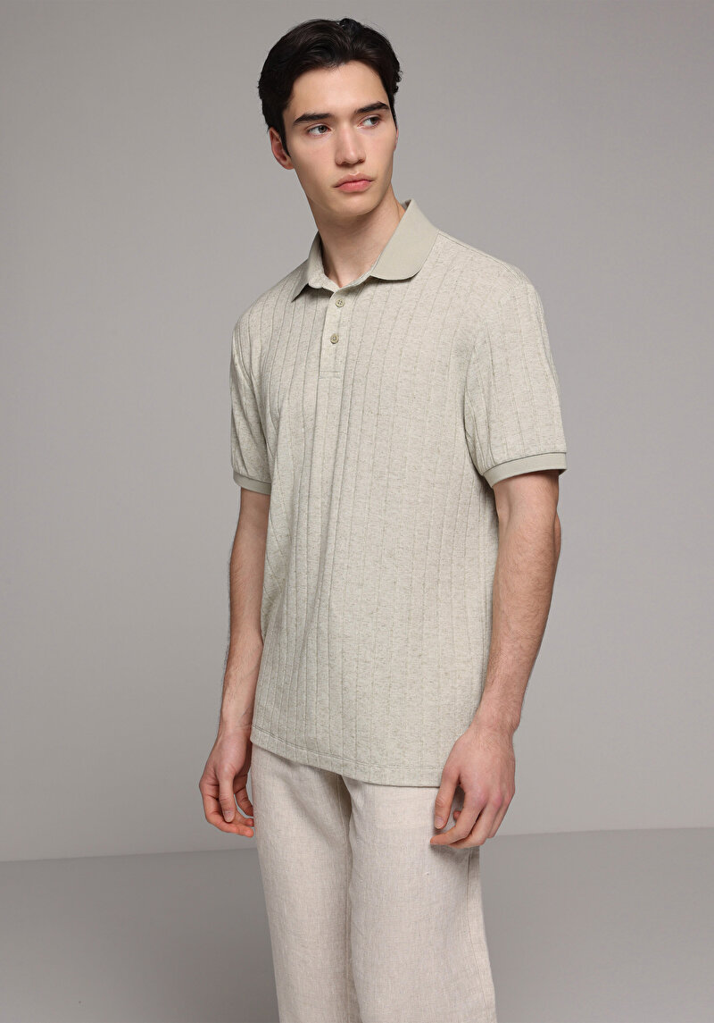 Imagine a Tricou Polo Cu Maneca Scurta De Barbati Verde Regular Fit  Cl1080246