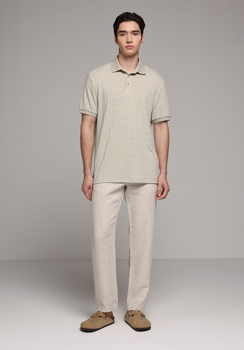 Imagine a Tricou Polo Cu Maneca Scurta De Barbati Verde Regular Fit  Cl1080246