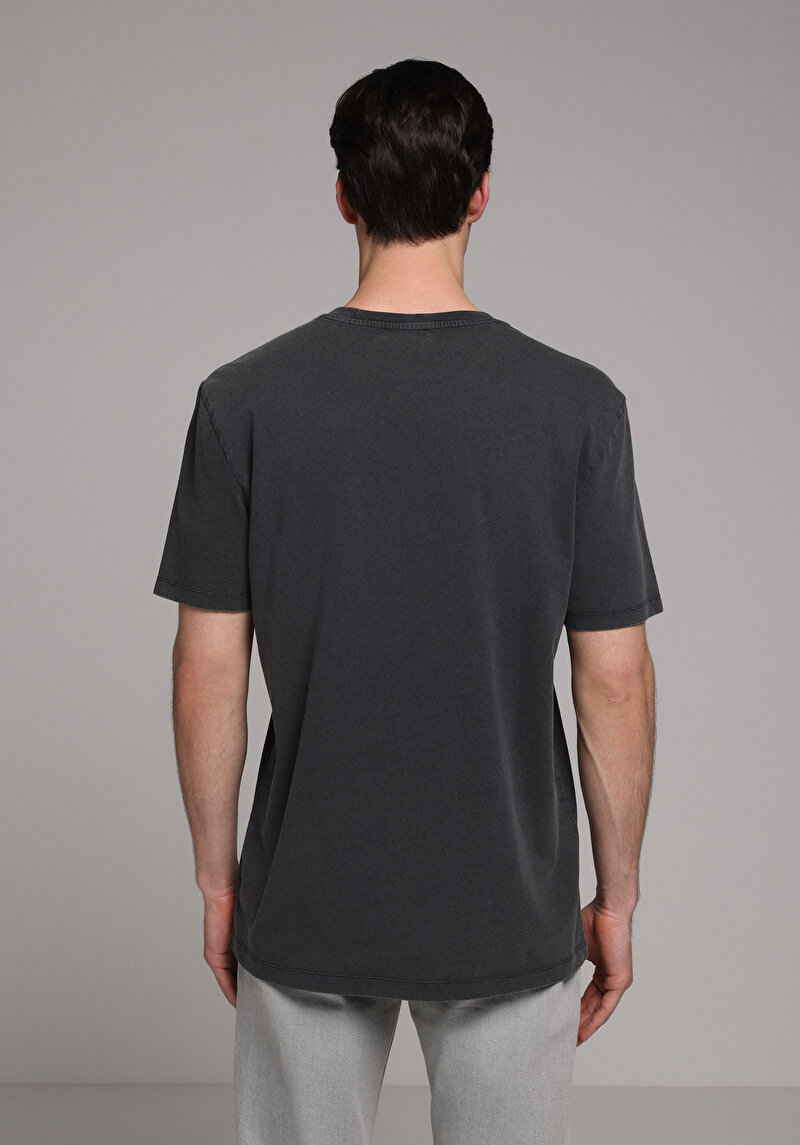 Imagine a Tricou Cu Maneca Scurta De Barbati Antracit Regular Fit  Cl1080506