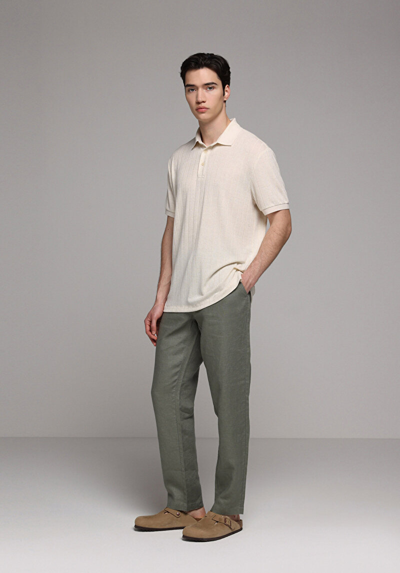 Imagine a Pantaloni De Barbati Verde Regular Fit  Cl1079999