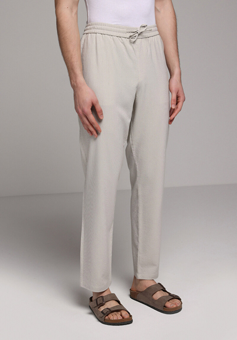Imagine a Pantaloni De Barbati Bej Slim Fit  Cl1080003