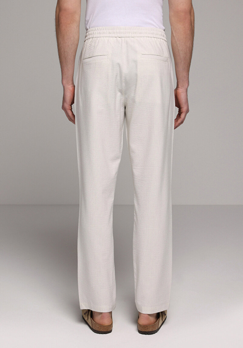 Imagine a Pantaloni De Barbati Alb Slim Fit  Cl1080003