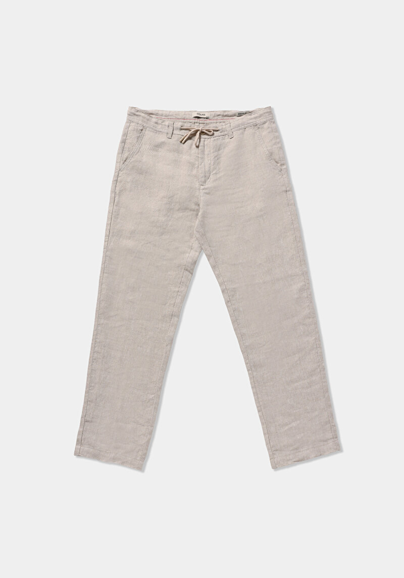 Imagine a Pantaloni De Barbati Alb Regular Fit  Cl1079999