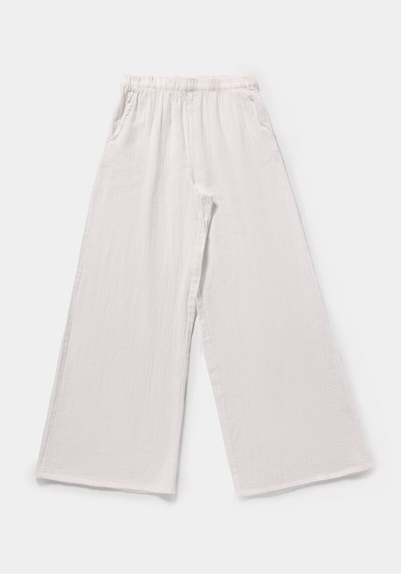 Imagine a Pantaloni De Dama Alb Regular Fit  Cl1080378