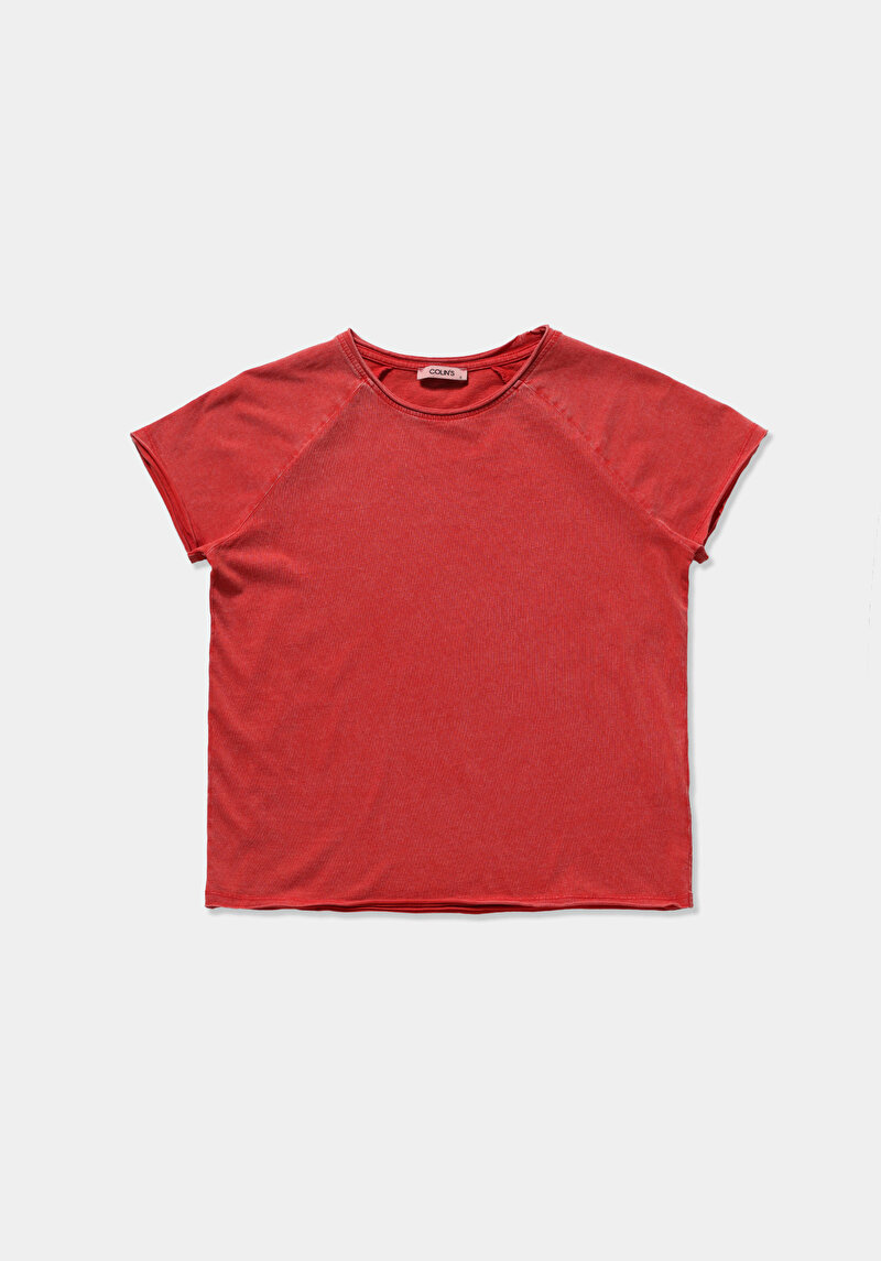 Imagine a Tricou Cu Maneca Scurta De Dama Roşu Regular Fit  Cl1081966