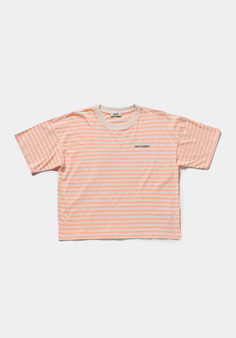 Imagine a Tricou Cu Maneca Scurta De Dama Portocaliu Regular Fit  Cl1080982