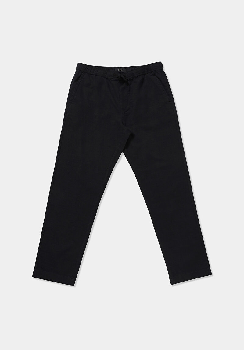 Imagine a Pantaloni De Barbati Negru Regular Fit  Cl1078470